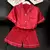 Pijama de Cetim Vermelho Feminino na internet