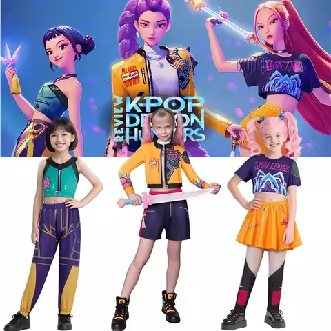 Fantasia Guerreiras do K-pop Infantil (3 modelos)