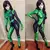 Fantasia Feminina Shego Kim Possible Adulto Cosplay Traje Luxo