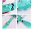 Mini Bolsa Hatsune Miku c/ visor transparente - loja online