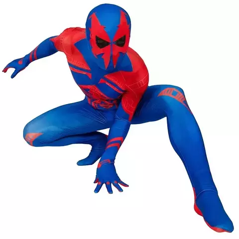 Fantasia Homem-Aranha Spider Man 2099 Cosplay Traje Luxo (Adulto/Infantil)