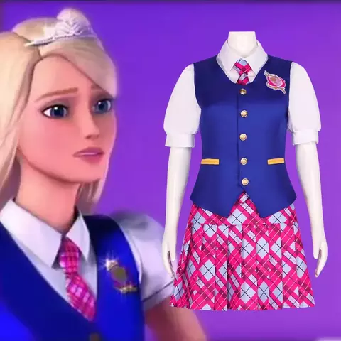 Fantasia Barbie Escola De Princesa - Colegial Cosplay