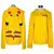 Casaco Moletom Pikachu com Capuz Adulto