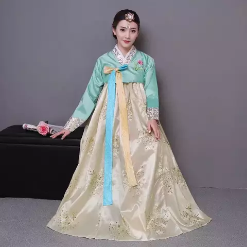 Hanbok Traje Tradicional Coreano (várias cores)
