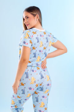 BÁSICO LONGO MANGA CURTA TURMA DO POOH - Revid Pijamas