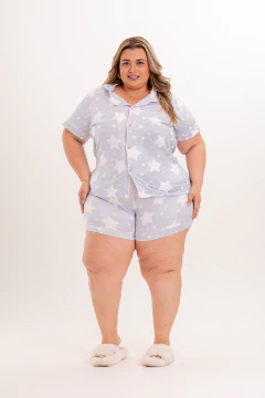 AMERICANO PLUS SIZE ESTRELA CINZA