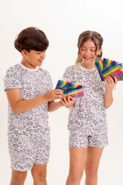 CURTO BÁSICO INFANTIL ESPAÇO (PINTURA) - loja online