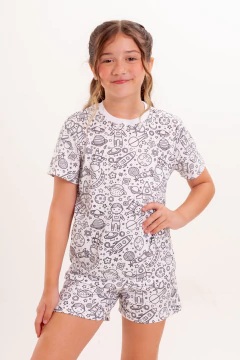 CURTO BÁSICO INFANTIL ESPAÇO (PINTURA) - loja online