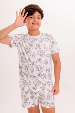 CURTO BÁSICO INFANTIL COMIDAS (PINTURA) - loja online