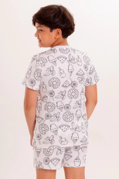 CURTO BÁSICO INFANTIL COMIDAS (PINTURA) - Revid Pijamas