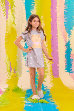 CAMISOLA BLUSÃO INF. GATINHO - comprar online