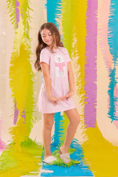 Imagem do CAMISOLA BLUSÃO INF. URSO POLAR ROSA