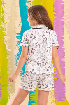 Imagem do PIJAMA AMERICANO INFANTIL PANDA ESTRELA