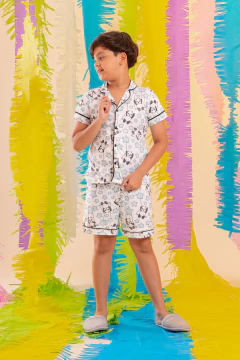 PIJAMA AMERICANO INFANTIL PANDA ESTRELA - comprar online