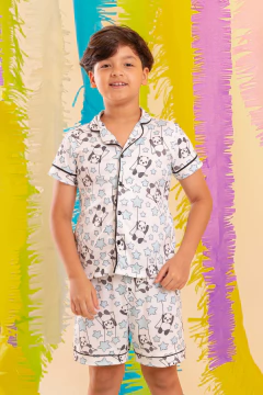 Imagem do PIJAMA AMERICANO INFANTIL PANDA ESTRELA