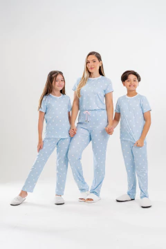 LONGO BÁSICO MG CURTA INFANTIL ESTRELA AZUL - comprar online