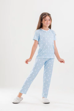 LONGO BÁSICO MG CURTA INFANTIL ESTRELA AZUL - loja online