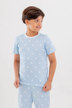 LONGO BÁSICO MG CURTA INFANTIL ESTRELA AZUL - loja online