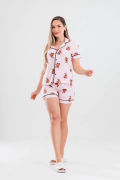 PIJAMA AMERICANO CURTO URSO CHAPÉU - comprar online
