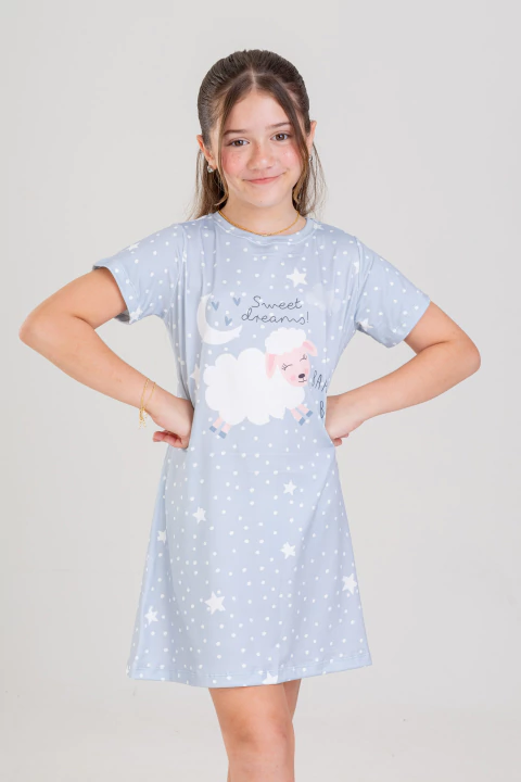 CAMISOLA BLUSÃO INF. OVELHA CINZA - comprar online