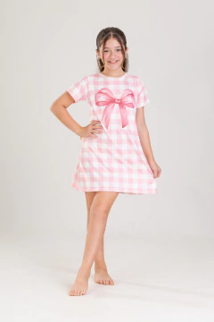 CAMISOLA BLUSÃO INF. LAÇO XADREZ