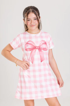 CAMISOLA BLUSÃO INF. LAÇO XADREZ - comprar online