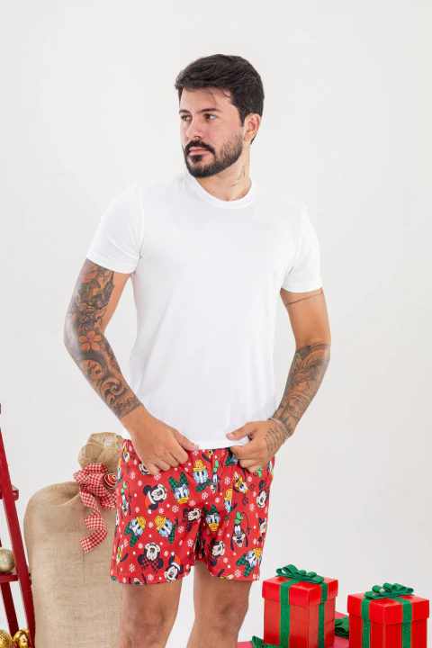 PIJAMA MASCULINO MICKEY VERMELHO (NATAL) - comprar online