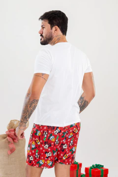 PIJAMA MASCULINO MICKEY VERMELHO (NATAL) - Revid Pijamas