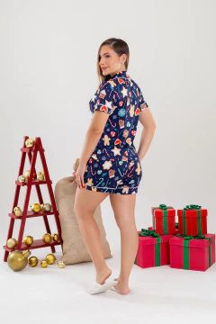 PIJAMA AMERICANO CURTO DOCES NATALINOS (NATAL) na internet