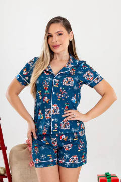 PIJAMA AMERICANO CURTO TURMA DO MICKEY (NATAL) - comprar online