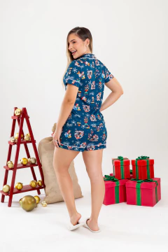 PIJAMA AMERICANO CURTO TURMA DO MICKEY (NATAL) na internet