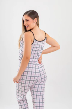 LONGO ALCINHA XADREZ CORAÇÃO - Revid Pijamas