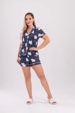 PIJAMA AMERICANO CURTO OVELHA CÉU