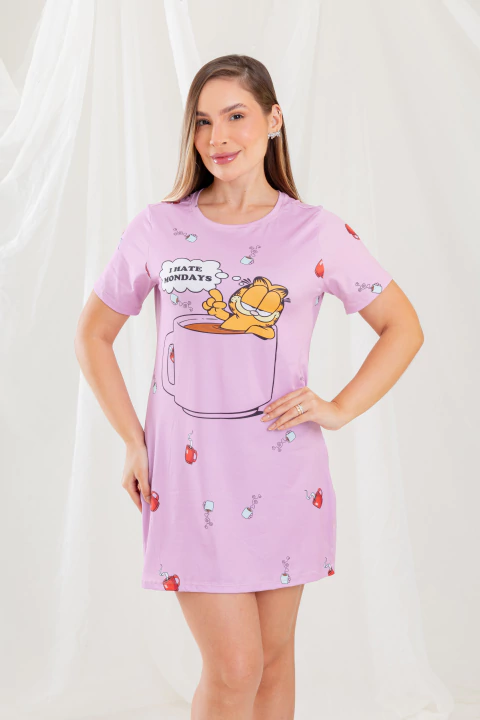 CAMISOLA BLUSÃO GARFIELD ROSA - comprar online