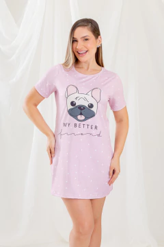 CAMISOLA BLUSÃO BULLDOG ROSA - comprar online