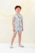 PIJAMA AMERICANO INFANTIL CINZA ESTRELA - comprar online