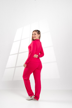 PIJAMA LONGO LISO PINK