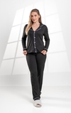 PIJAMA LONGO LISO PRETO - comprar online
