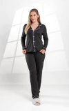 PIJAMA LONGO LISO PRETO - comprar online