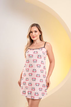 CAMISOLA ALCINHA PANDINHA ROSA - Revid Pijamas