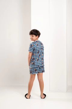 CURTO BÁSICO INFANTIL UNISSEX URSO AZUL