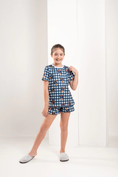 CURTO BÁSICO INFANTIL UNISSEX URSO AZUL