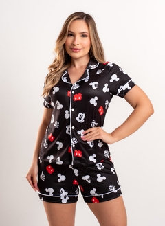 PIJAMA AMERICANO MICKEY PRETO - comprar online