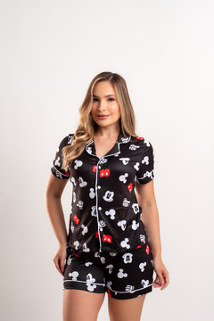 PIJAMA AMERICANO MICKEY PRETO - comprar online