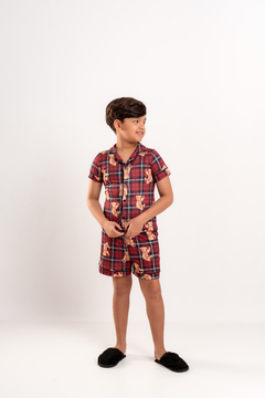 PIJAMA AMERICANO INFANTIL URSO VERMELHO na internet