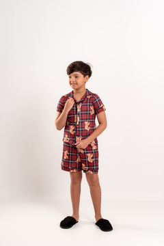 Imagem do PIJAMA AMERICANO INFANTIL URSO VERMELHO