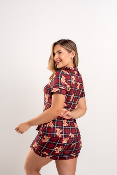 PIJAMA AMERICANO URSO VERMELHO - Revid Pijamas