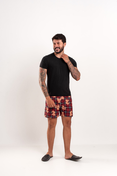PIJAMA MASCULINO URSO VERMELHO - loja online