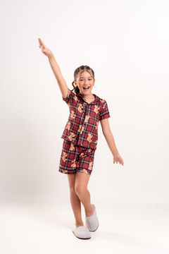 PIJAMA AMERICANO INFANTIL URSO VERMELHO na internet