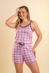 BABY ALCINHA XADREZ ROSA - comprar online